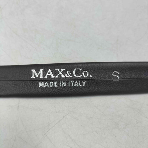 マックスアンドコー MAX & CO. イタリア製 リボン フェイクレザー ベルト レディース