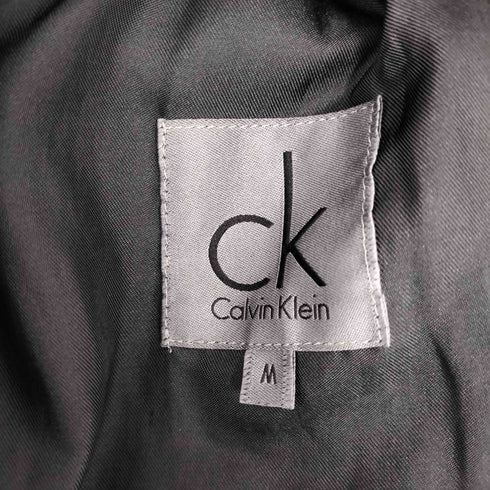 カルバンクライン CALVIN KLEIN ポリエステルステンカラーコート メンズ import:M