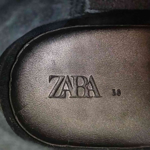 ザラ ZARA サイドゴアトラックブーツ レディース EUR:38