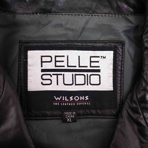 PELLE STUDIO レザーチェスターコート メンズ import:XL