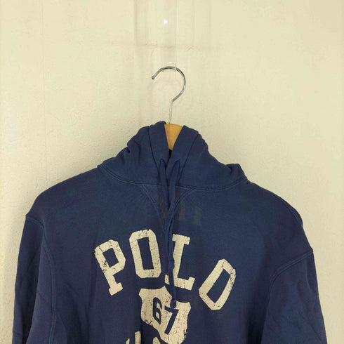 ポロラルフローレン POLO RALPH LAUREN セパポケ 前ガゼット 三段クラックプリントフーディ POLO 67 レディース import:M