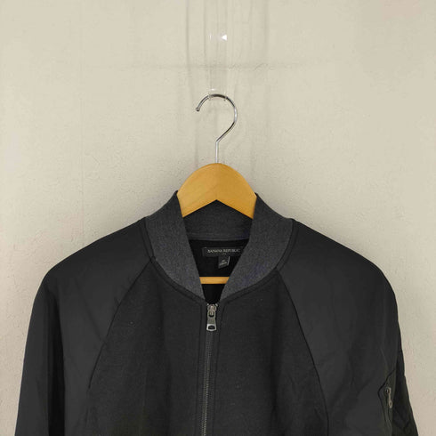 バナナリパブリック BANANA REPUBLIC スウェット切替ジップアップブルゾン メンズ import:M
