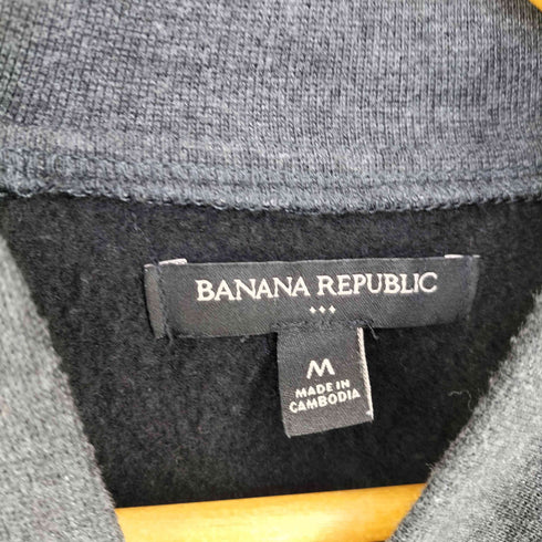 バナナリパブリック BANANA REPUBLIC スウェット切替ジップアップブルゾン メンズ import:M