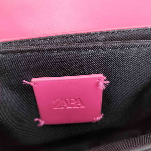 ザラ ZARA フェイクレザーショルダーバック レディース