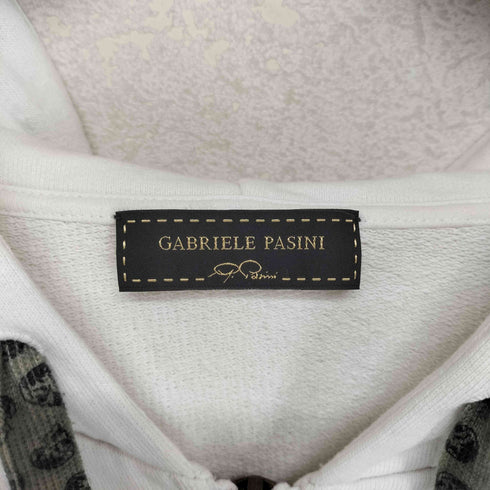 GABRIELE PASINI スカル&ハートデザインメッシュポケットジップパーカー import メンズ JPN:L