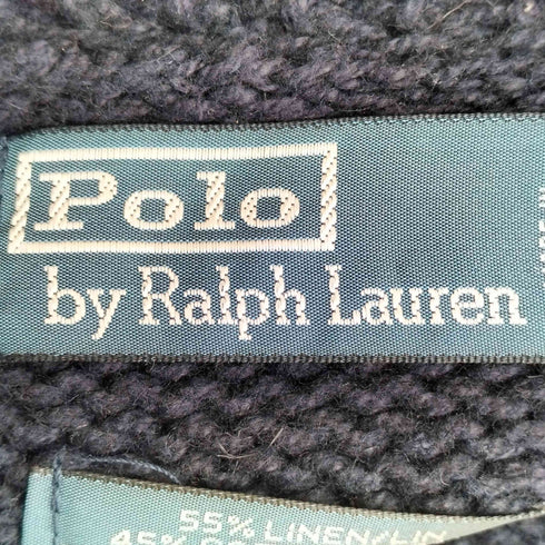 ポロバイラルフローレン Polo by RALPH LAUREN 90s EXCLUSIVE OF DECORATION ショールカラー コットンリネン トグル ダッフルカーディガン メンズ XXL/TTG