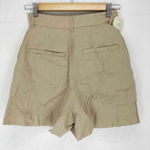 マウジー moussy ハイウエストリネンブレンドショートパンツ レディース JPN:2