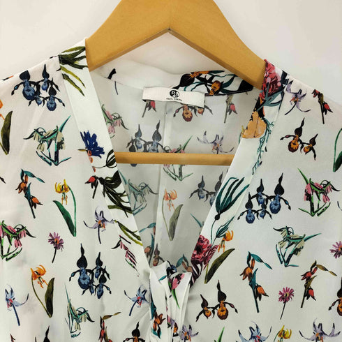 ピーエスポールスミス PS Paul Smith アルパインフローラルプリント ノースリーブワンピース レディース 38