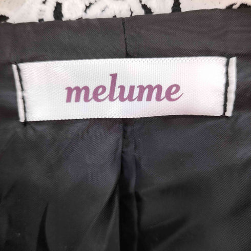 MELUME MAKI レース襟 2WAY ケープ コート レディース JPN:M