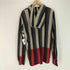 コムデギャルソンオムプリュス COMME des GARCONS HOMME PLUS AD2011 11AW DECADANCE期 一部製品染 マルチストライプウールジップアップパーカー メンズ M