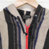 コムデギャルソンオムプリュス COMME des GARCONS HOMME PLUS AD2011 11AW DECADANCE期 一部製品染 マルチストライプウールジップアップパーカー メンズ M