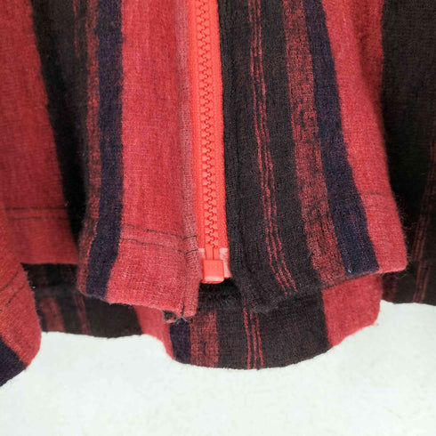 コムデギャルソンオムプリュス COMME des GARCONS HOMME PLUS AD2011 11AW DECADANCE期 一部製品染 マルチストライプウールジップアップパーカー メンズ M