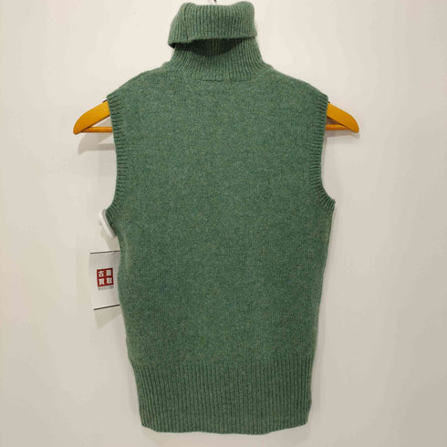ラルフローレン RALPH LAUREN ポニー刺繍 ウール ニットベスト プルオーバー タートルネック レディース JPN:36