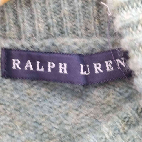 ラルフローレン RALPH LAUREN ポニー刺繍 ウール ニットベスト プルオーバー タートルネック レディース JPN:36