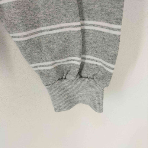 ペルーシュ Perushu ヘビーウェイトロゴ刺繍ボーダークルーネック L/S TEE メンズ JPN:M