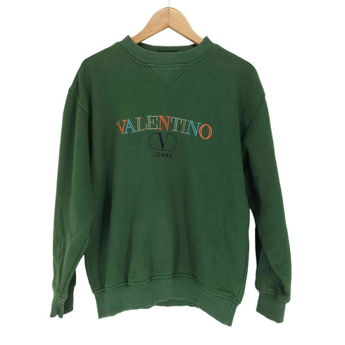 ヴァレンティノ Valentino JEANS 80~90S ロゴ刺繍スウェット メンズ M