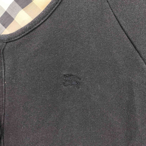 バーバリーロンドン BURBERRY LONDON ロゴ刺繍ハーフボタンコットンノースリーブワンピース レディース 150A