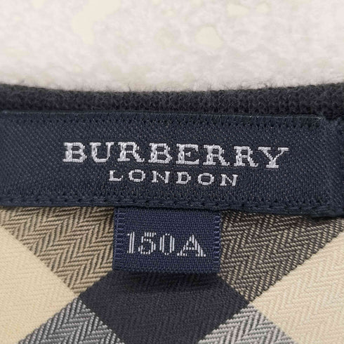 バーバリーロンドン BURBERRY LONDON ロゴ刺繍ハーフボタンコットンノースリーブワンピース レディース 150A