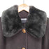 襟ファー アンゴラ混ウールロングコート ALPACA&WOOL レディース 158~162