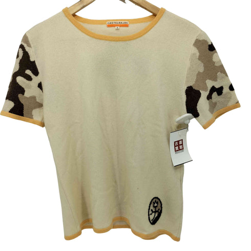 カステルバジャックスポーツ CASTELBAJAC SPOT カシミヤ混 ウール S/S プルオーバーニット レディース JPN:2