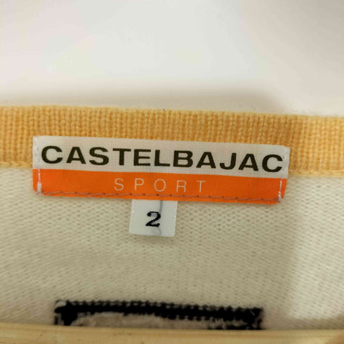 カステルバジャックスポーツ CASTELBAJAC SPOT カシミヤ混 ウール S/S プルオーバーニット レディース JPN:2