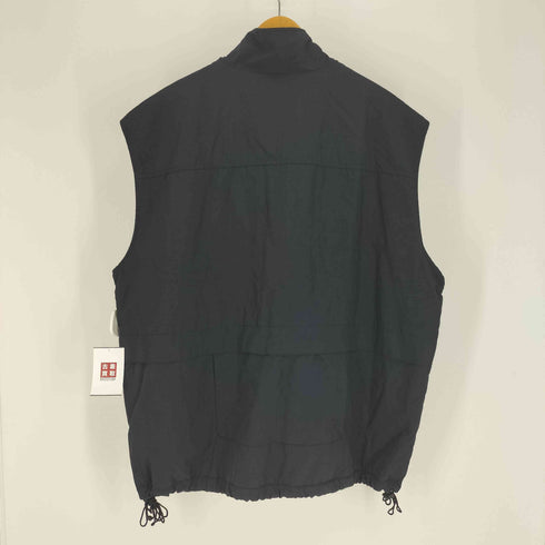 オールドネイビー OLD NAVY 90S 裏地フリース マルチポケット 裾ドーローコード ナイロン ベスト メンズ import:XXL