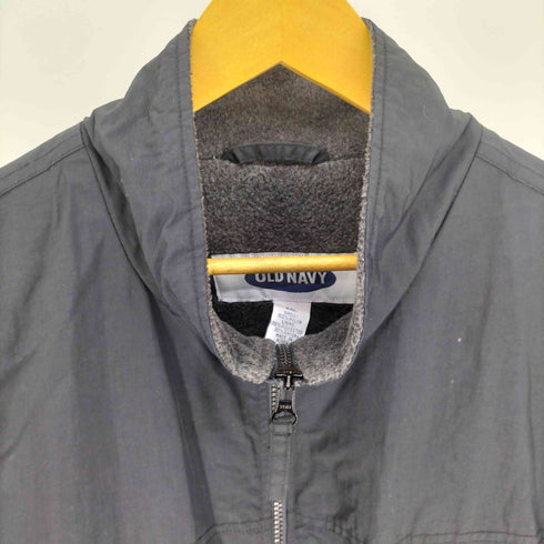 オールドネイビー OLD NAVY 90S 裏地フリース マルチポケット 裾ドーローコード ナイロン ベスト メンズ import:XXL