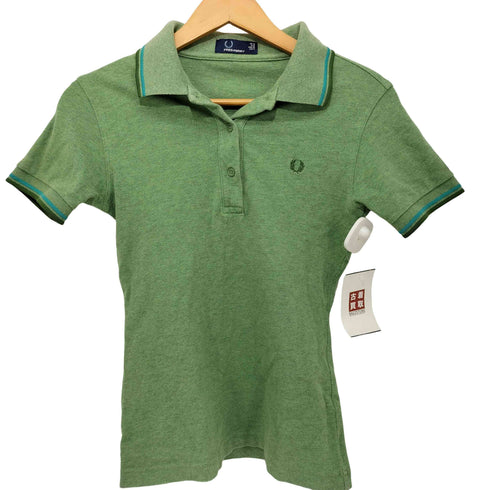 フレッドペリー FRED PERRY S/S コットンポリ ポロシャツ レディース US:8