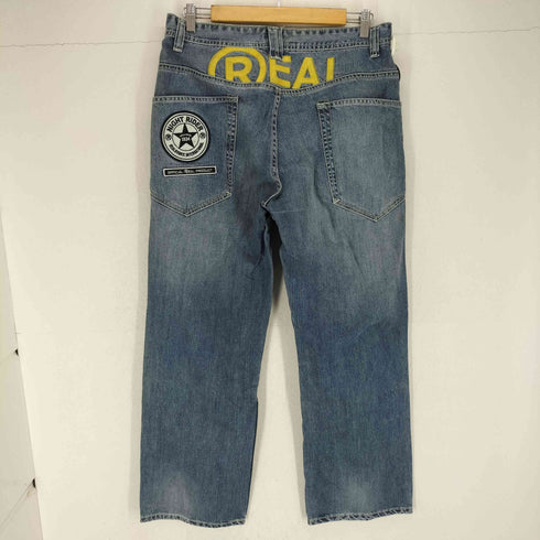 REAL B VOICE ワッペンデザインデニムパンツ street メンズ 34