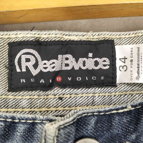 REAL B VOICE ワッペンデザインデニムパンツ street メンズ 34