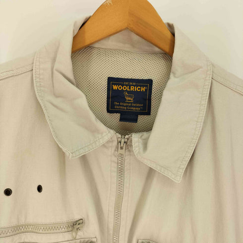 ウールリッチ WOOLRICH 裏地メッシュ ジップアップ マルチポケット タクティカル フィッシング ジャケット メンズ import:M