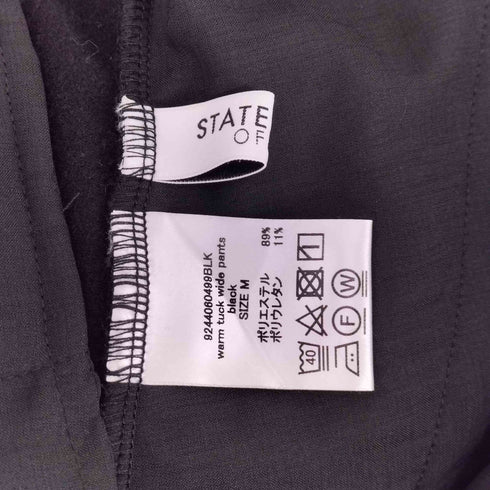 ステートオブマインド STATE OF MIND warm tuck wide pants ワームタックワイドパンツ レディース JPN:M