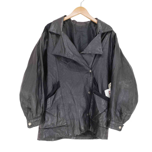 DIFFUSION MADE IN FRANCE スウェード切替 ボタンレザージャケット メンズ 42
