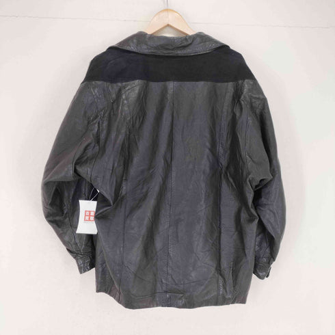 DIFFUSION MADE IN FRANCE スウェード切替 ボタンレザージャケット メンズ 42