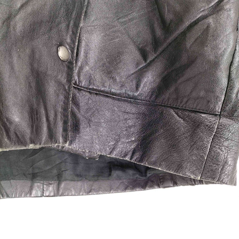 DIFFUSION MADE IN FRANCE スウェード切替 ボタンレザージャケット メンズ 42
