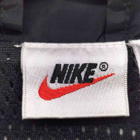 ナイキ NIKE 90S 白タグ ワッペン ロゴ刺繍 ニット切替 ナイロン ジャケット メンズ import:L
