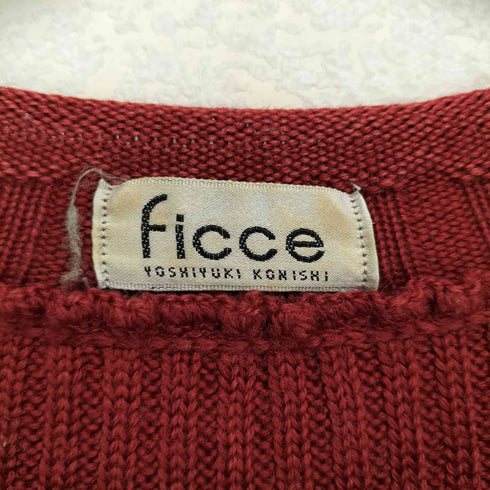 フィッチェ ficce ロールネックセミロングニット メンズ 38