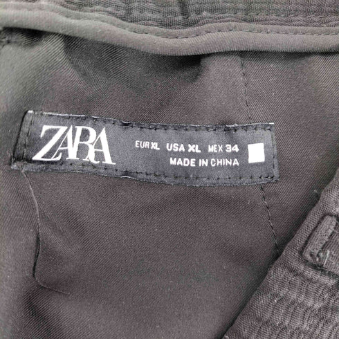 ザラ ZARA 1タック プリーツ イージーテーパードスラックスパンツ メンズ import:XL
