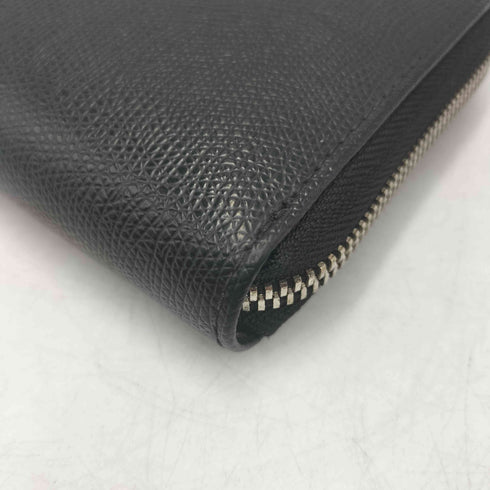 エンポリオアルマーニ EMPORIO ARMANI イーグルマーク アイコン マルチ ポケット ラウンドジップ レザー ウォレット 長財布 メンズ
