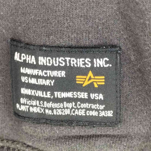 アルファインダストリーズ ALPHA INDUSTRIES 前Vガゼットクルーネックスウェット メンズ JPN:L