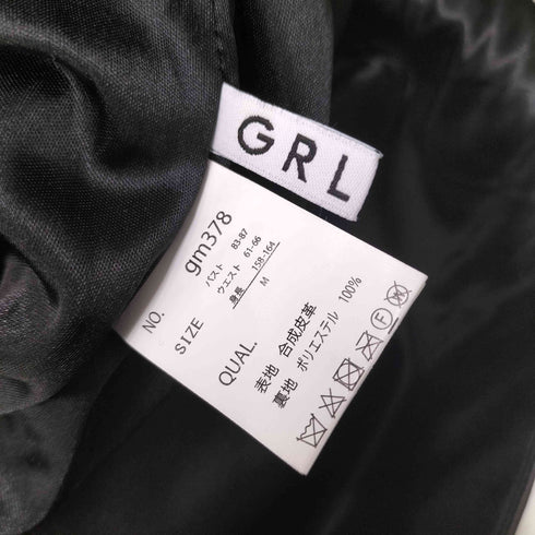 グレイル GRL フェイクレザー キャミ ミニ ワンピース レディース JPN:M