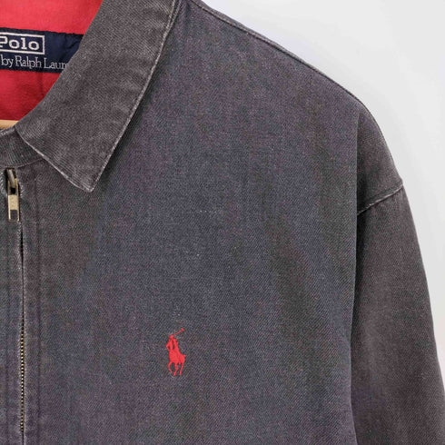 ポロバイラルフローレン Polo by RALPH LAUREN ポニー刺繍 ブラック デニム スイングトップ スウィングトップ メンズ import:M
