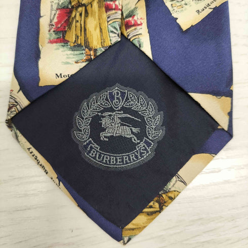 バーバリーズ BURBERRYS SILK100% 総柄ネクタイ メンズ