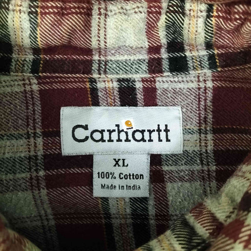 カーハート Carhartt ダブルポケットコットンチェックシャツ メンズ import:XL