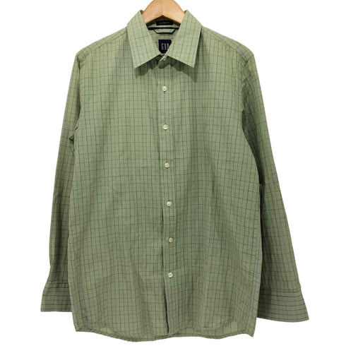 ギャップ Gap 2006年製 00S CLASSIC シンプルチェック L/S シャツ メンズ import:M