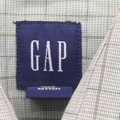ギャップ Gap 2006年製 00S CLASSIC シンプルチェック L/S シャツ メンズ import:M