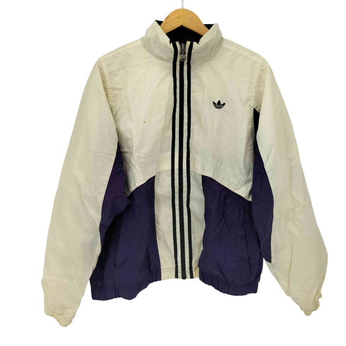 アディダスオリジナルス adidas Originals 90S 万国旗タグ トレフォイルロゴ ナイロントラックジャケット レディース import:L