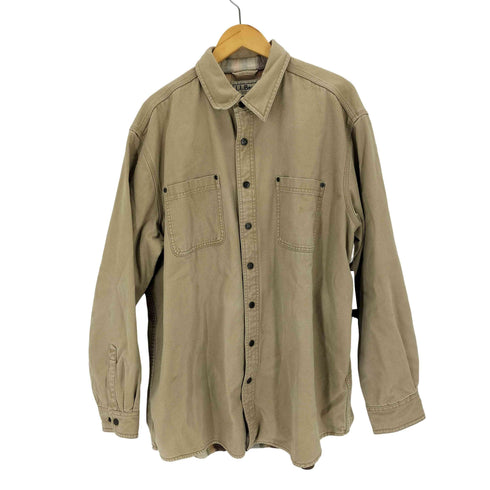 エルエルビーン L.L.Bean 90-00s 裏地チェック コットンシャツジャケット メンズ import:XL