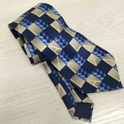 ランバン パリ LANVIN PARIS SILK100% 総柄ネクタイ メンズ