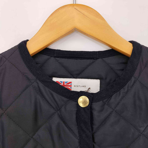 トラディショナルウェザーウェア Traditional Weatherwear ノーカラーキルティングコート レディース 32